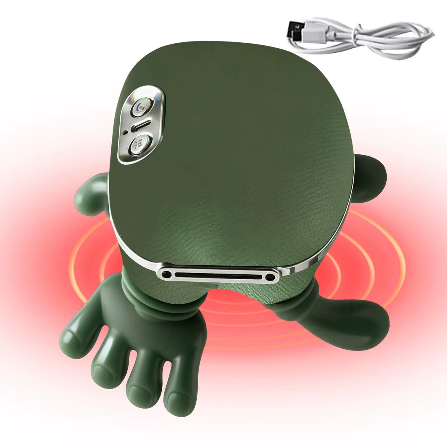 2025 NEW Finger Pressure Neck Massager Heated Back and Shoulder Massager Electric Kneadings Neck Deep Massage Muscle Relax