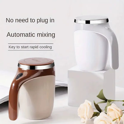 1 Automatic Mixing Cup Magnetic Coffee Cup (Battery Not Included, Self Equipped), Waterproof Automatic Mixing Cup, Suitable For
